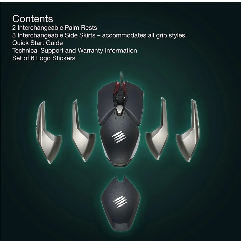 NIB Mad Catz B.A.T. 6+ Wired Gaming Mouse